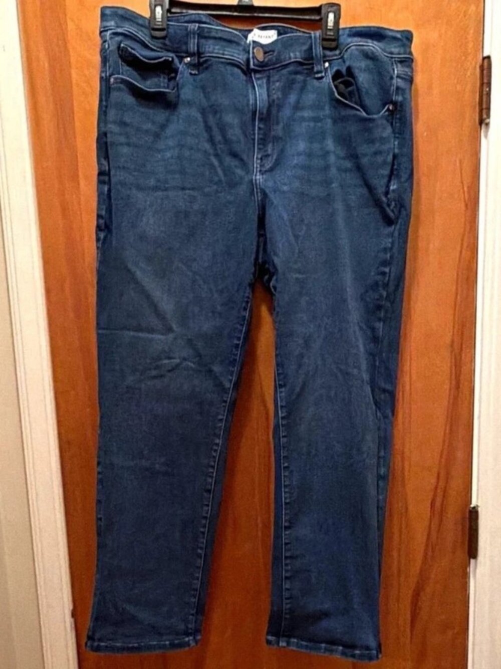 Lane Bryant Women's Straight Leg Denim Blue Jeans Size 22 stretch GOOD
